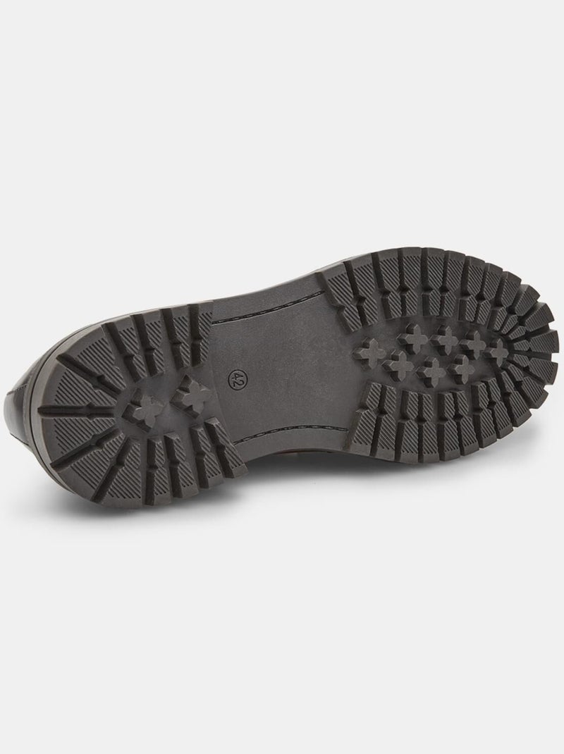 Chaussures à lacets en Cuir  BATA Marron - Kiabi