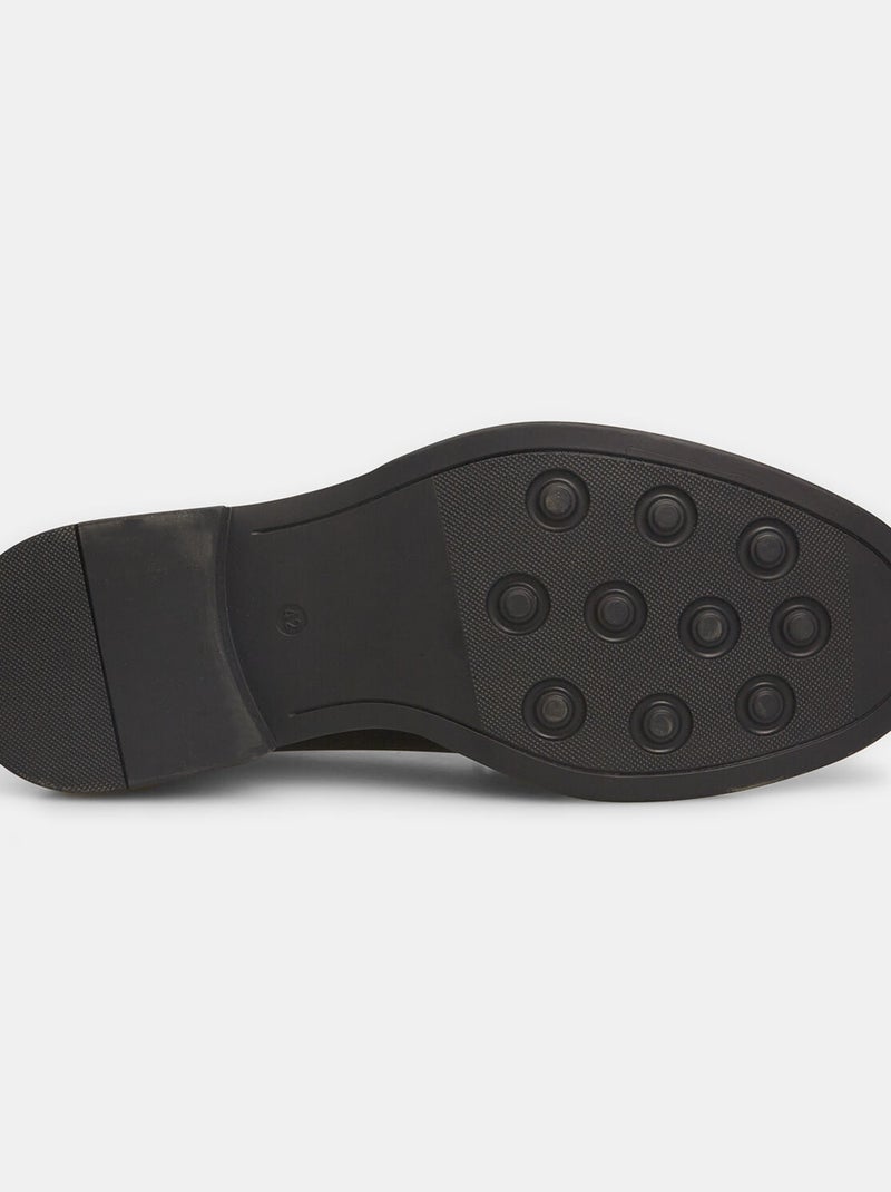 Chaussures à lacets en cuir  BATA Noir - Kiabi