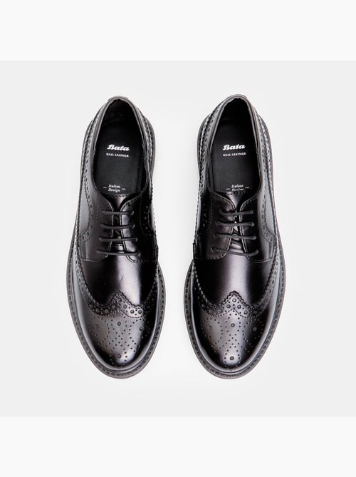 Chaussures à lacets en cuir BATA - Kiabi