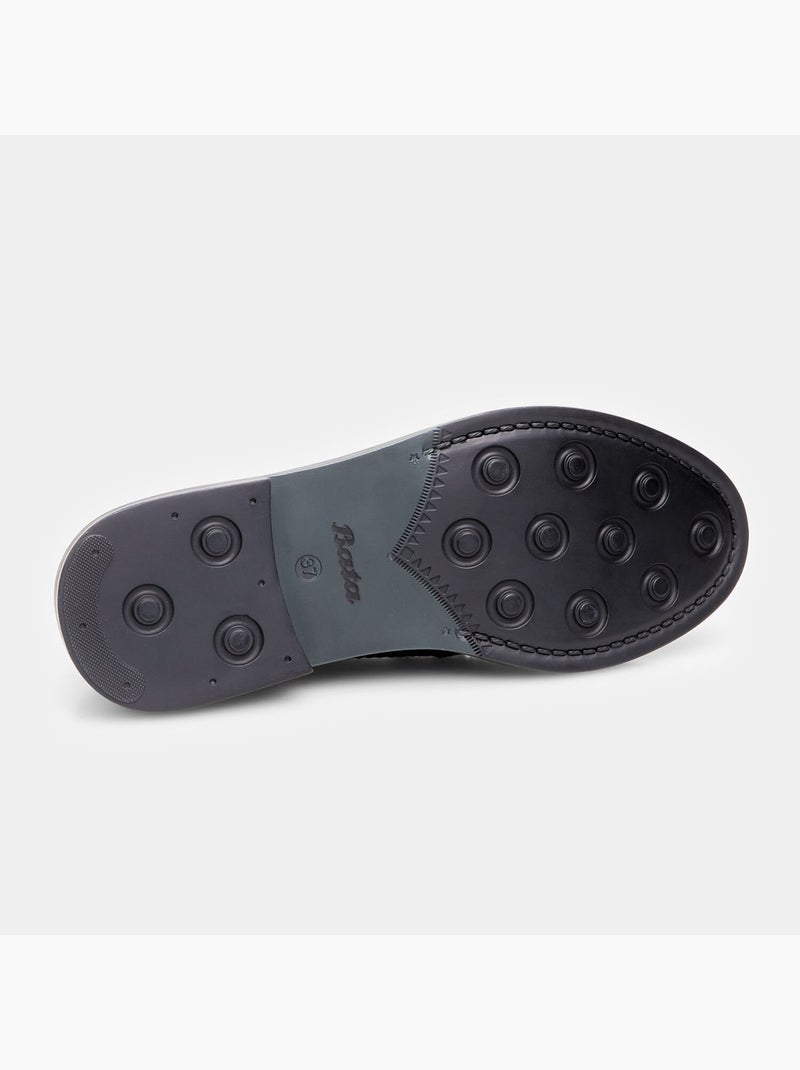 Chaussures à lacets en cuir BATA Noir - Kiabi