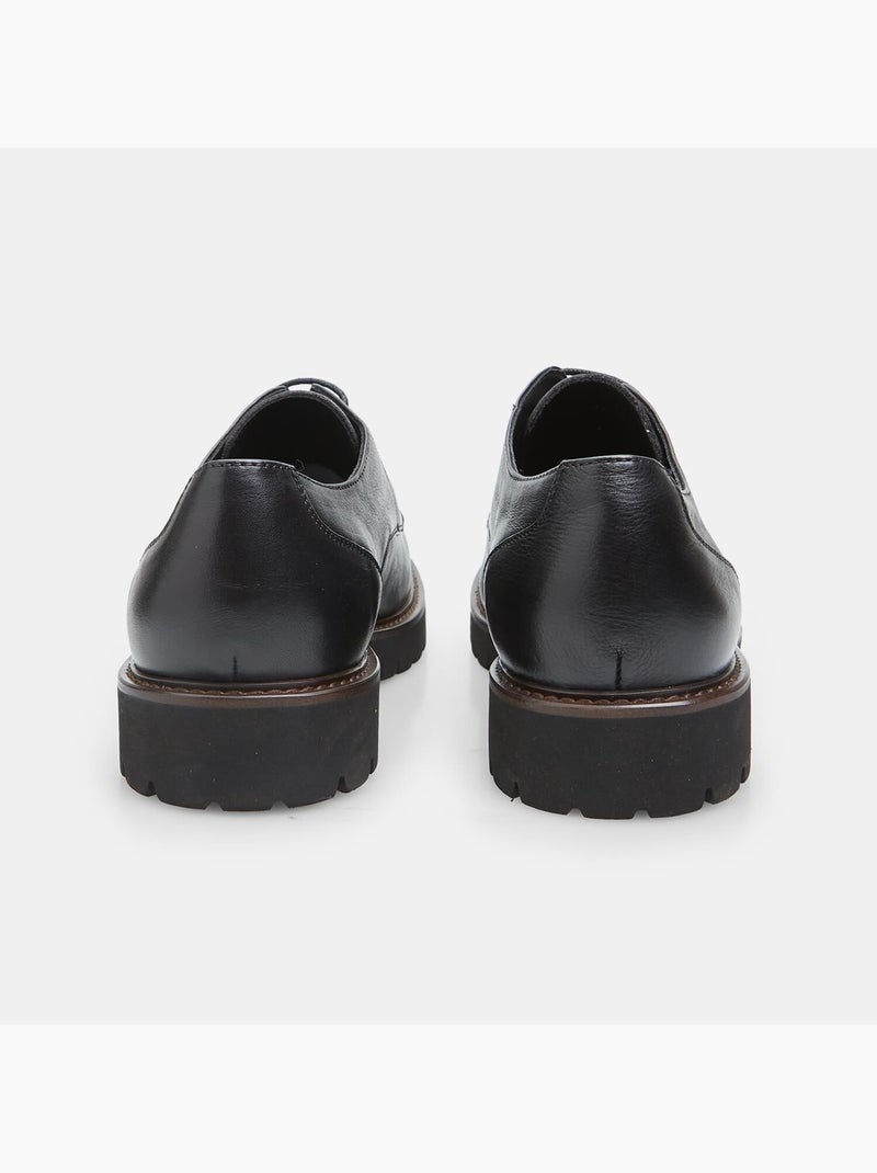 Chaussures à lacets en cuir Bata Noir - Kiabi