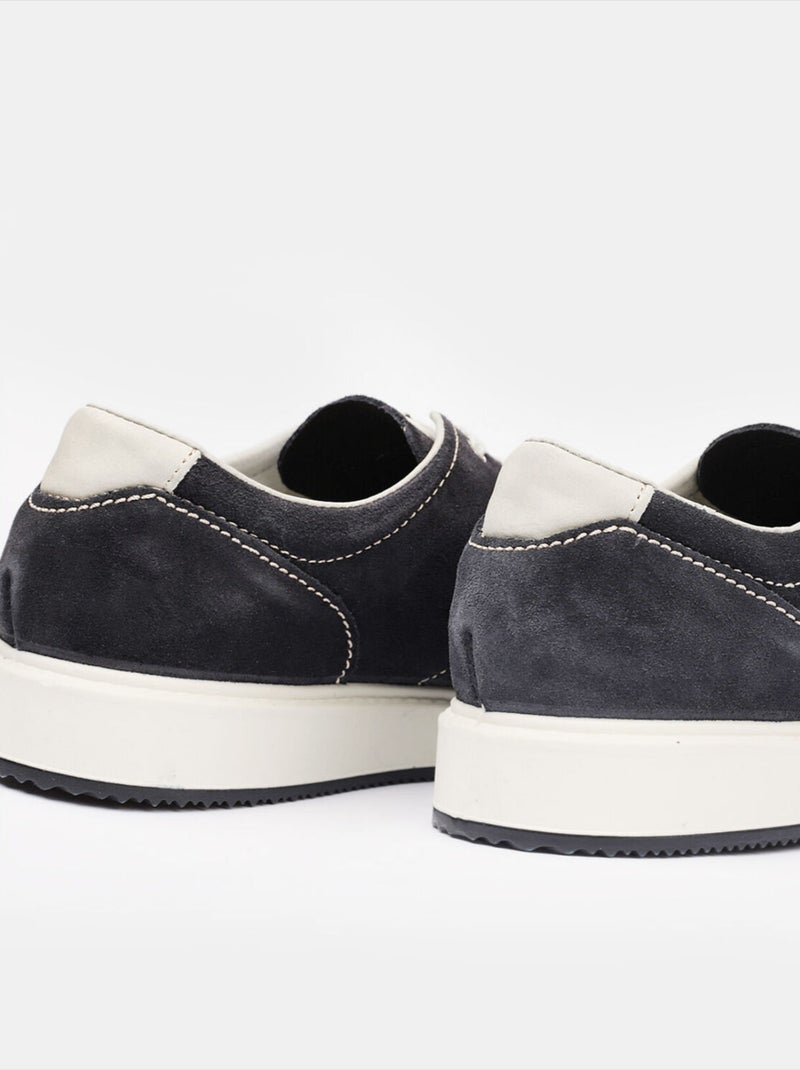 Chaussures à lacets en daim BATA Bleu - Kiabi