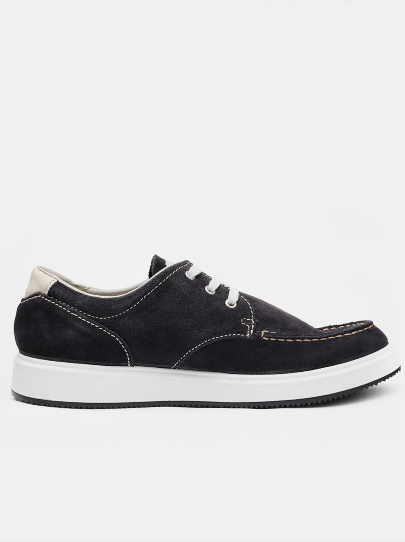 Chaussures à lacets en daim BATA Bleu - Kiabi