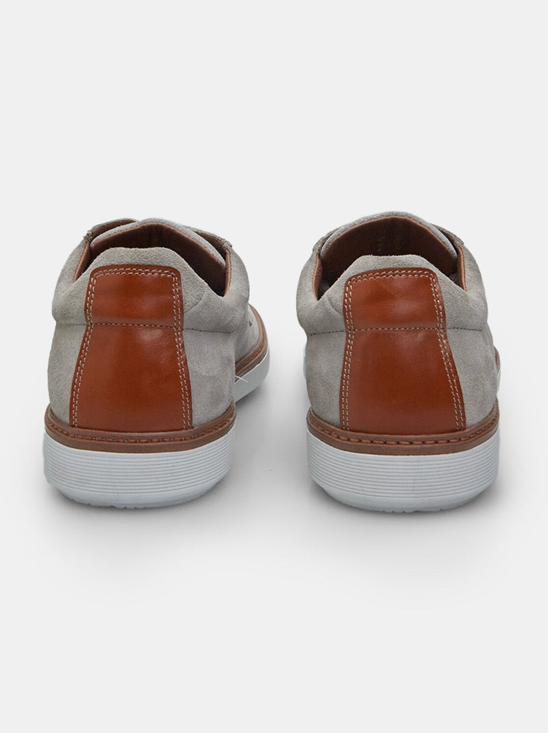 Chaussures à lacets en daim BATA Gris - Kiabi