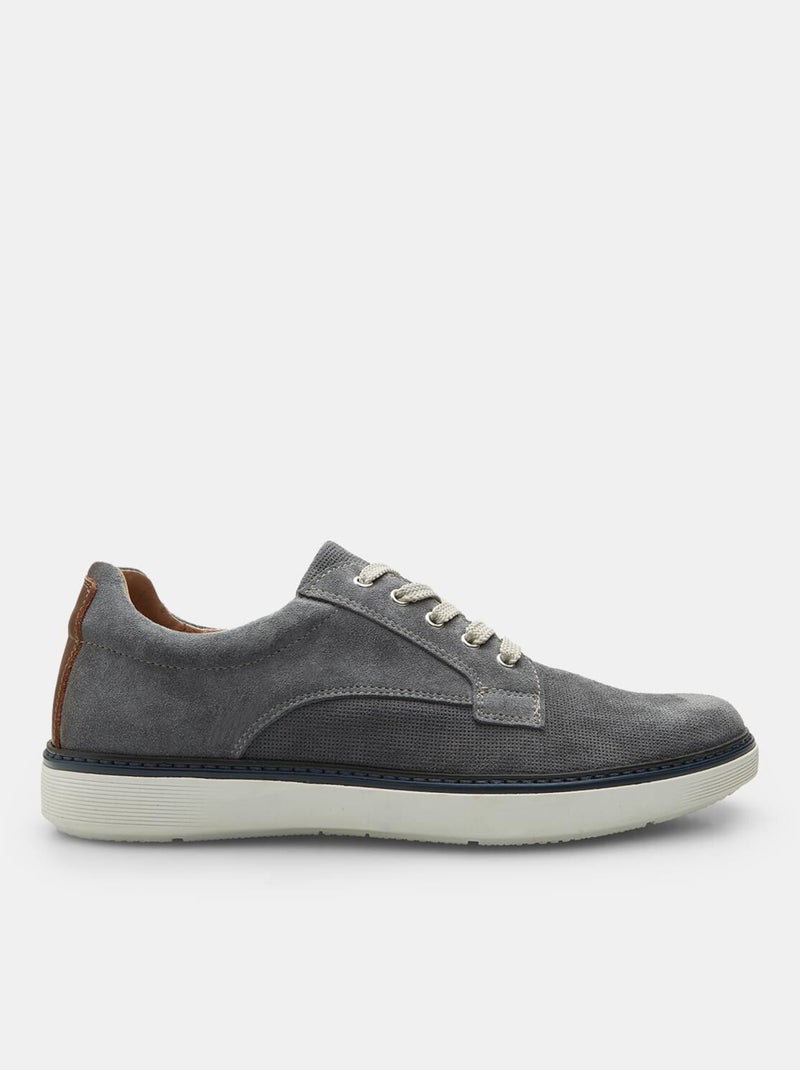 Chaussures à lacets en daim BATA Gris foncé - Kiabi