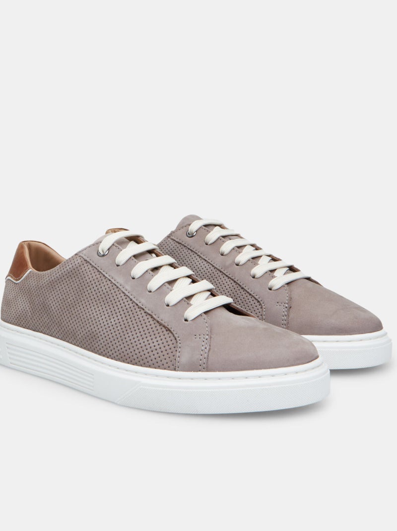 Chaussures à lacets en nabuck BATA Taupe - Kiabi