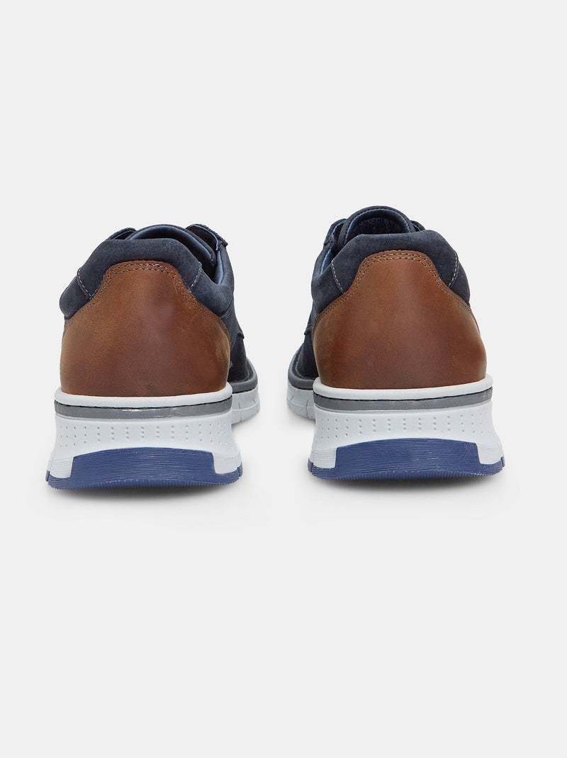 Chaussures à lacets en nubuck BATA Bleu - Kiabi