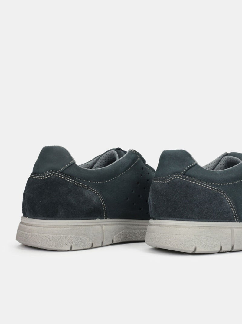 Chaussures à lacets en nubuck BATA Bleu - Kiabi