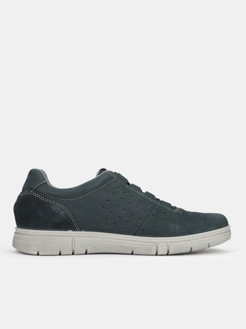 Chaussures à lacets en nubuck BATA Bleu - Kiabi