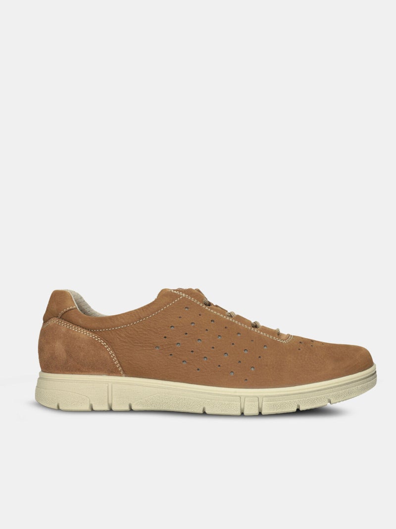 Chaussures à lacets en nubuck BATA Bronze - Kiabi