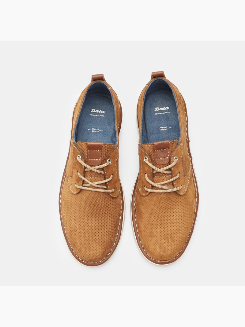 Chaussures à lacets en Nubuck BATA Bronze - Kiabi