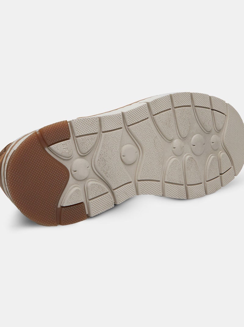 Chaussures à lacets en nubuck BATA Taupe - Kiabi