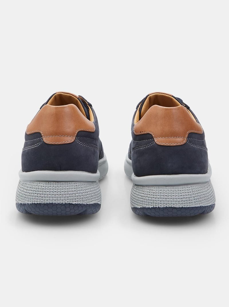 Chaussures à lacets en Nubuck confortables  BATA Bleu - Kiabi