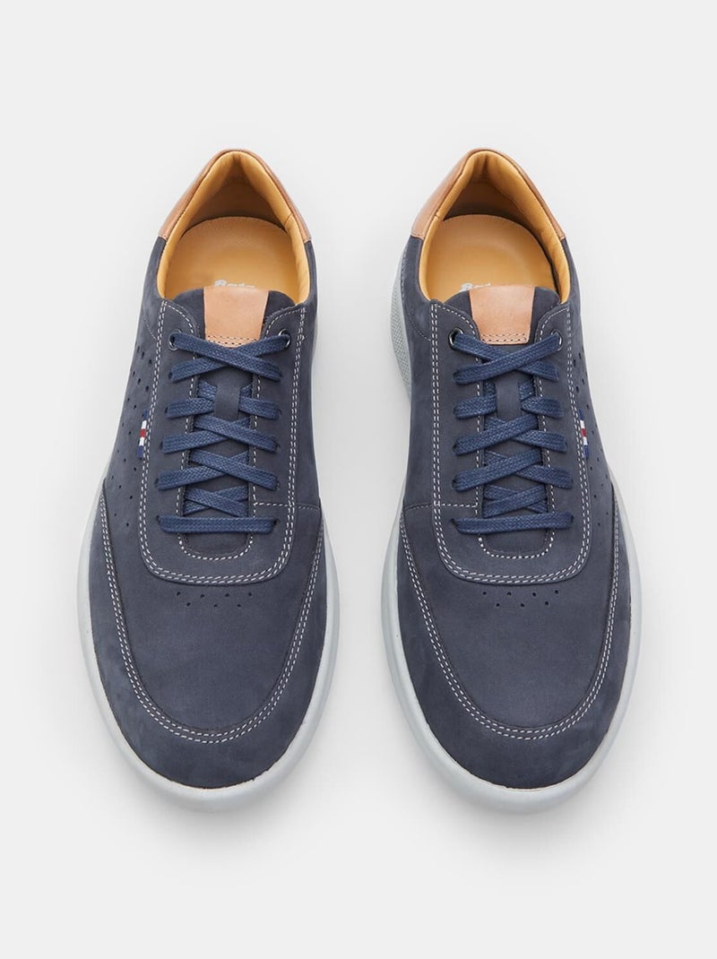 Chaussures à lacets en Nubuck confortables  BATA Bleu - Kiabi