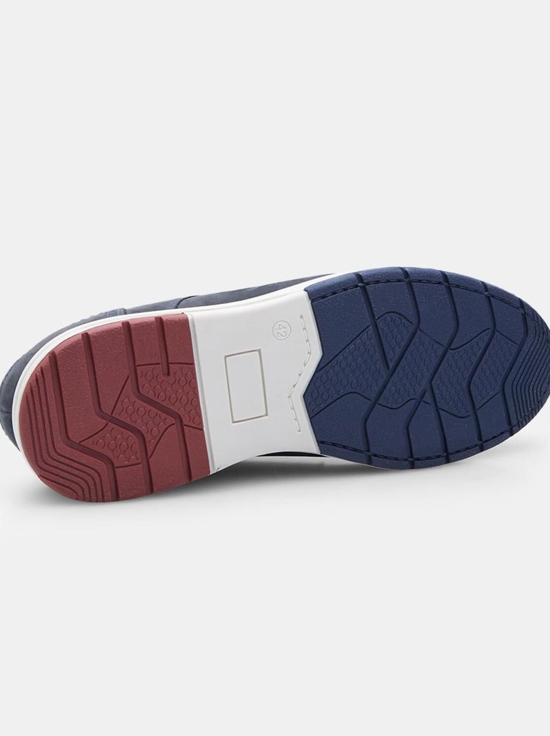 Chaussures à lacets en Nubuck confortables  BATA Bleu - Kiabi