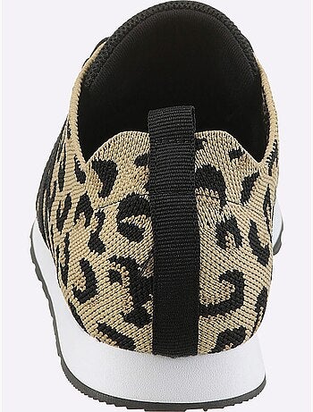 Chaussures à lacets en textile élastique avec motifs animaliers - Taille standard - Helline