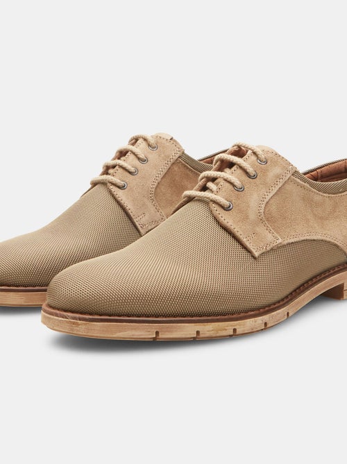 Chaussures à lacets Flexible en cuir velours BATA - Kiabi