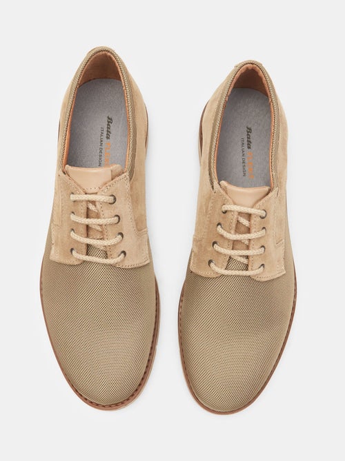 Chaussures à lacets Flexible en cuir velours BATA - Kiabi