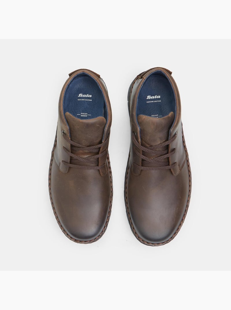 Chaussures à lacets Marron - Kiabi