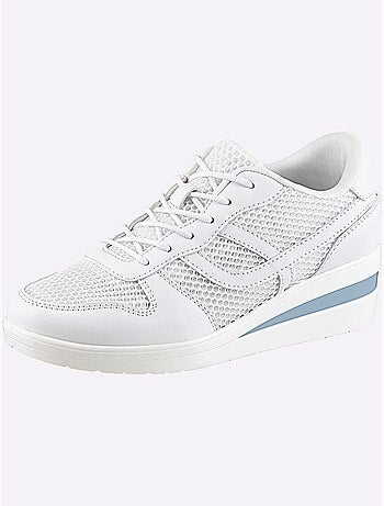 Chaussures à Lacets Superbe Mélange De Matières - Taille Standard - Helline