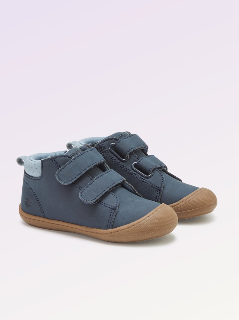 Chaussures à scratchs motricité 3 - Kitchoun Bleu - Kiabi