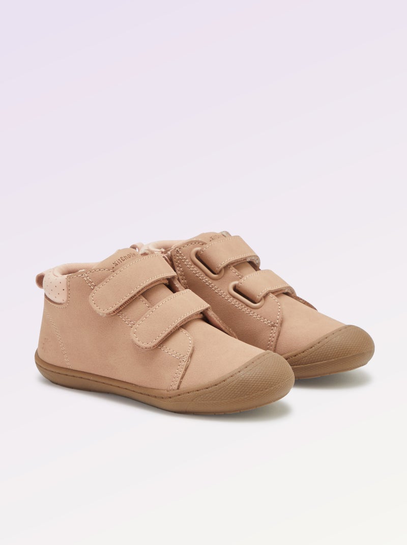 Chaussures à scratchs motricité 3 - Kitchoun Rose - Kiabi