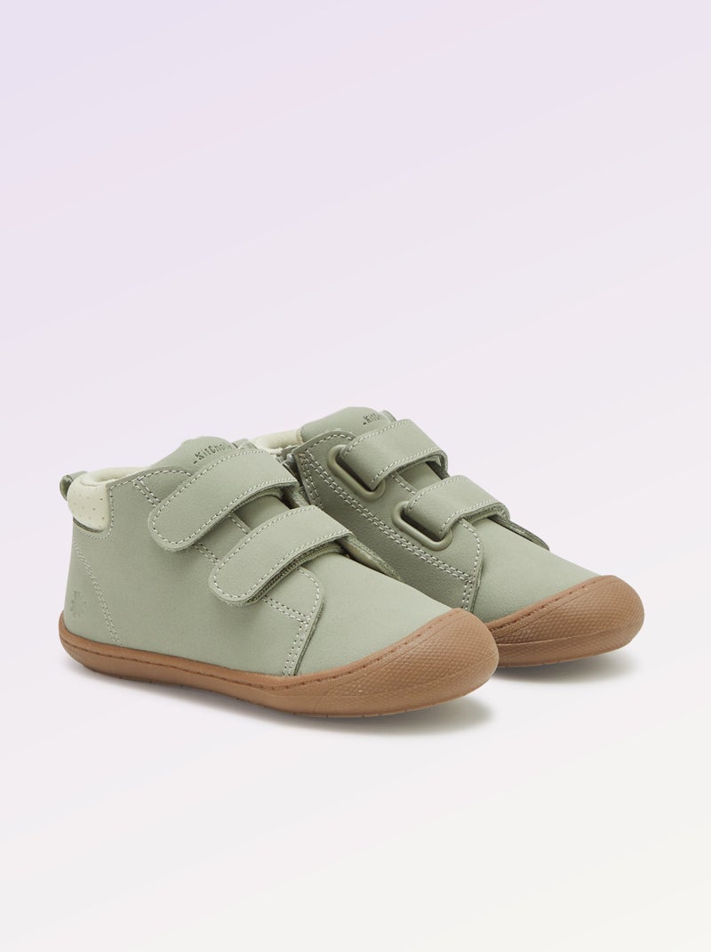 Chaussures à scratchs motricité 3 - Kitchoun Vert - Kiabi