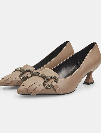 Chaussures à talons avec talon midi et barrette BATA