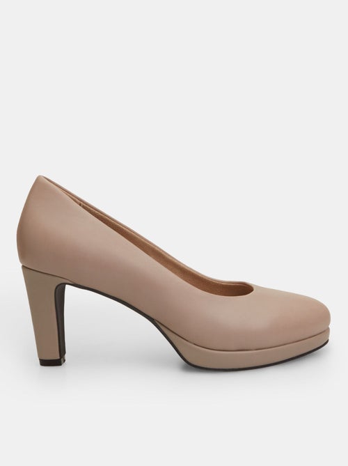 Chaussures à talons Bata 24H en cuir - Kiabi