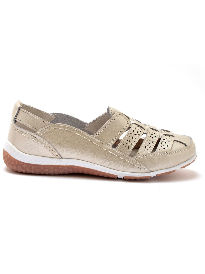 Chaussures ajourées élastiquées - PEDICONFORT Beige - Kiabi