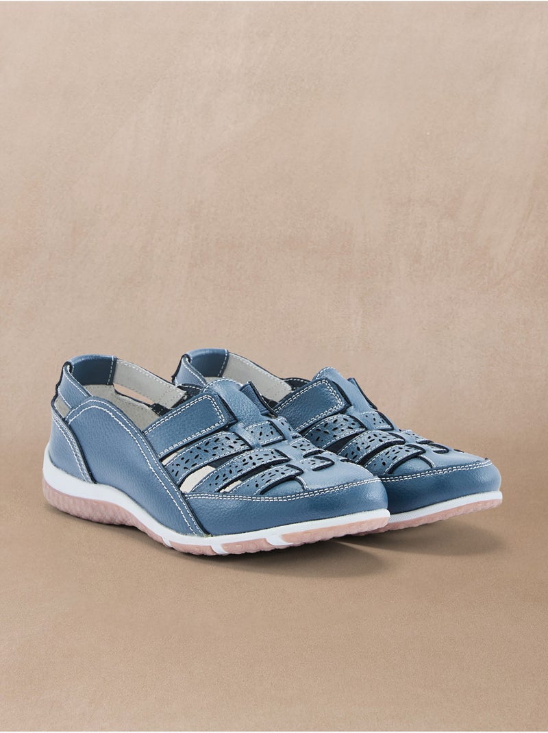 Chaussures ajourées élastiquées - PEDICONFORT Bleu - Kiabi