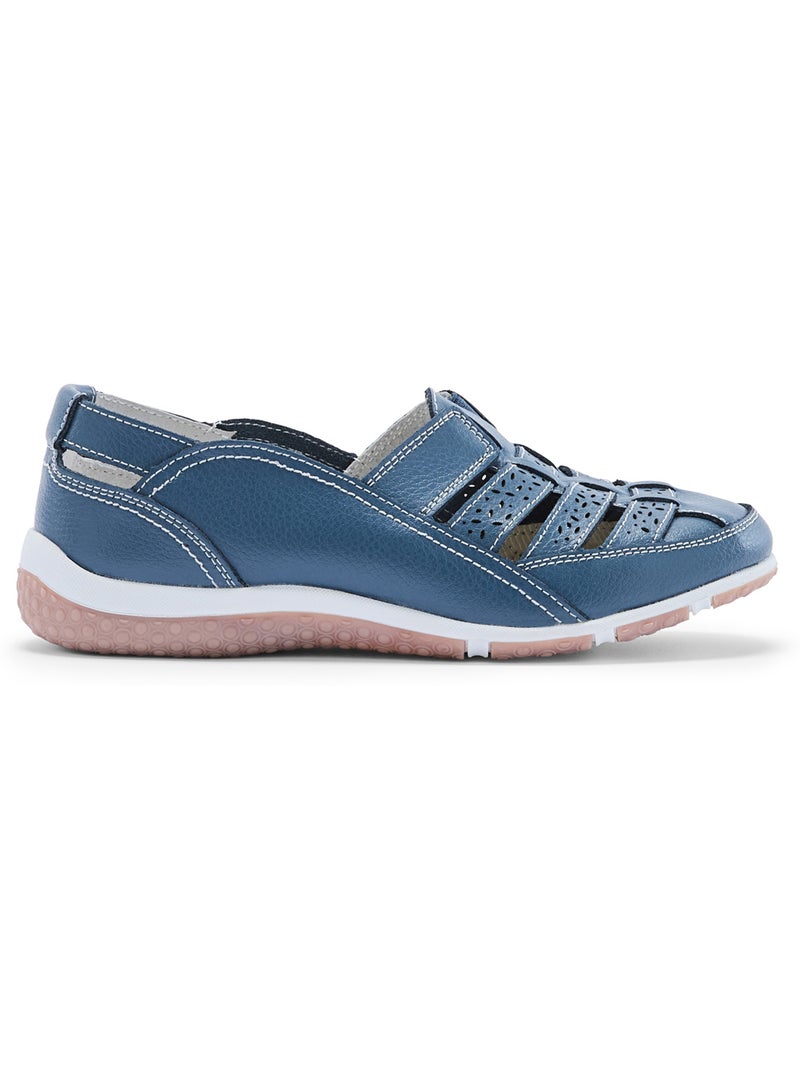 Chaussures ajourées élastiquées - PEDICONFORT Bleu - Kiabi