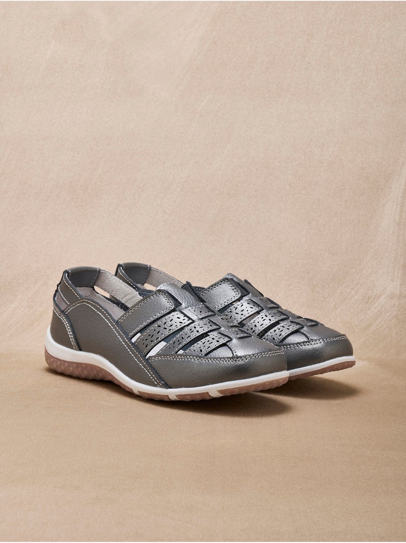Chaussures ajourées élastiquées - PEDICONFORT Gris - Kiabi