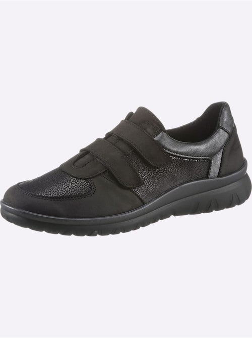 Chaussures auto-agrippantes avec finitions en cuir et semelle souple - taille standard - witt - Kiabi Chaussures auto-agrippantes avec finitions en cuir et semelle souple - taille standard - witt - Kiabi
