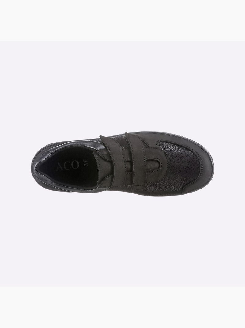 Chaussures auto-agrippantes avec finitions en cuir et semelle souple - taille standard - witt Noir - Kiabi