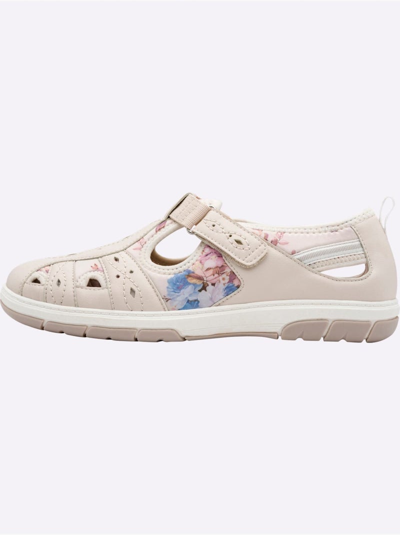Chaussures auto-agrippantes avec semelle en caoutchouc et doublure textile - Taille standard - Witt Beige - Kiabi