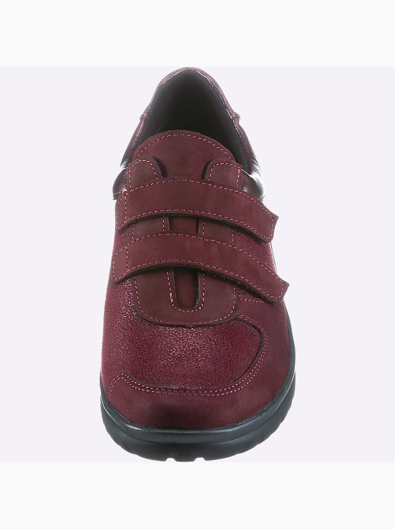 Chaussures auto-agrippantes largeur pied fort - taille standard - witt Bordeaux - Kiabi
