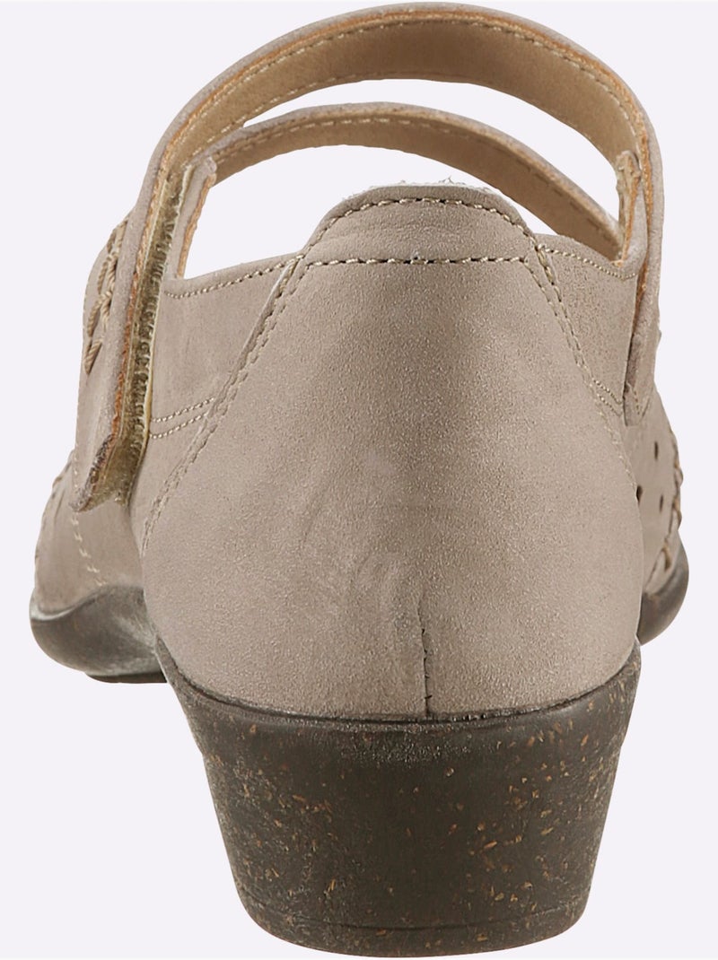 Chaussures Auto-agrippantes Largeur Pied Fort - Taille Standard - Witt Gris taupe - Kiabi