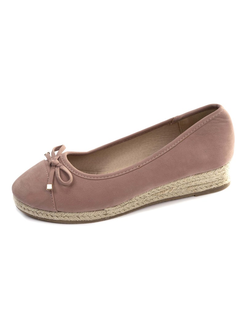 Chaussures Ballerines à talon de 4 cm, très confortables Rose clair - Kiabi
