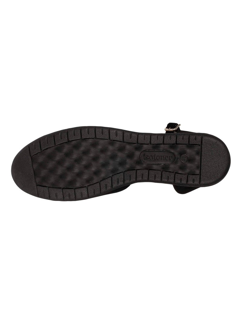 Chaussures Ballerines confort avec bride Noir - Kiabi