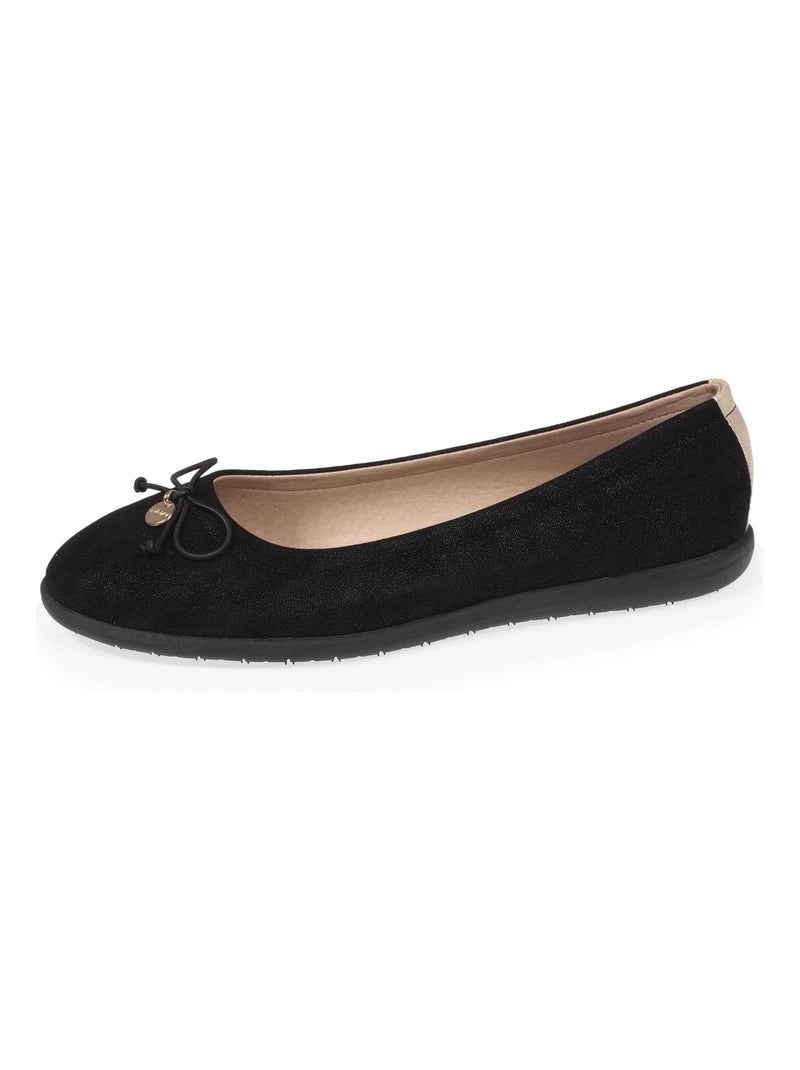 Chaussures Ballerines petit nœud Noir - Kiabi