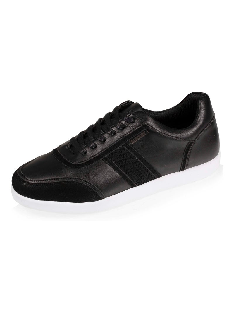 Chaussures Baskets mix matières Noir - Kiabi
