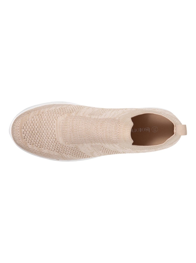 Chaussures Baskets slip-on Beige - Kiabi