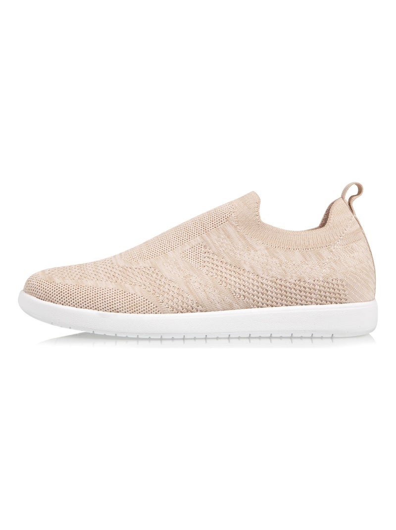 Chaussures Baskets slip-on Beige - Kiabi