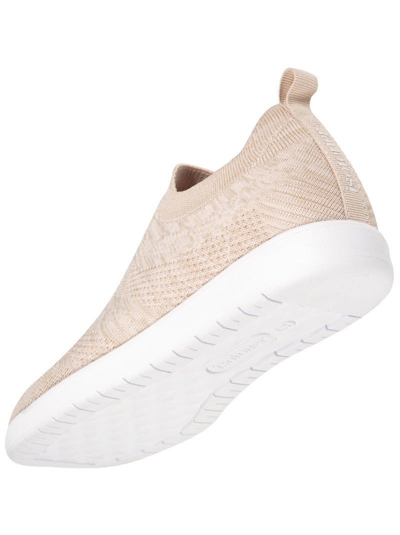 Chaussures Baskets slip-on Beige - Kiabi