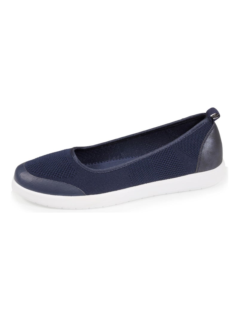 Chaussures Baskets style ballerine, très confortables Bleu marine - Kiabi