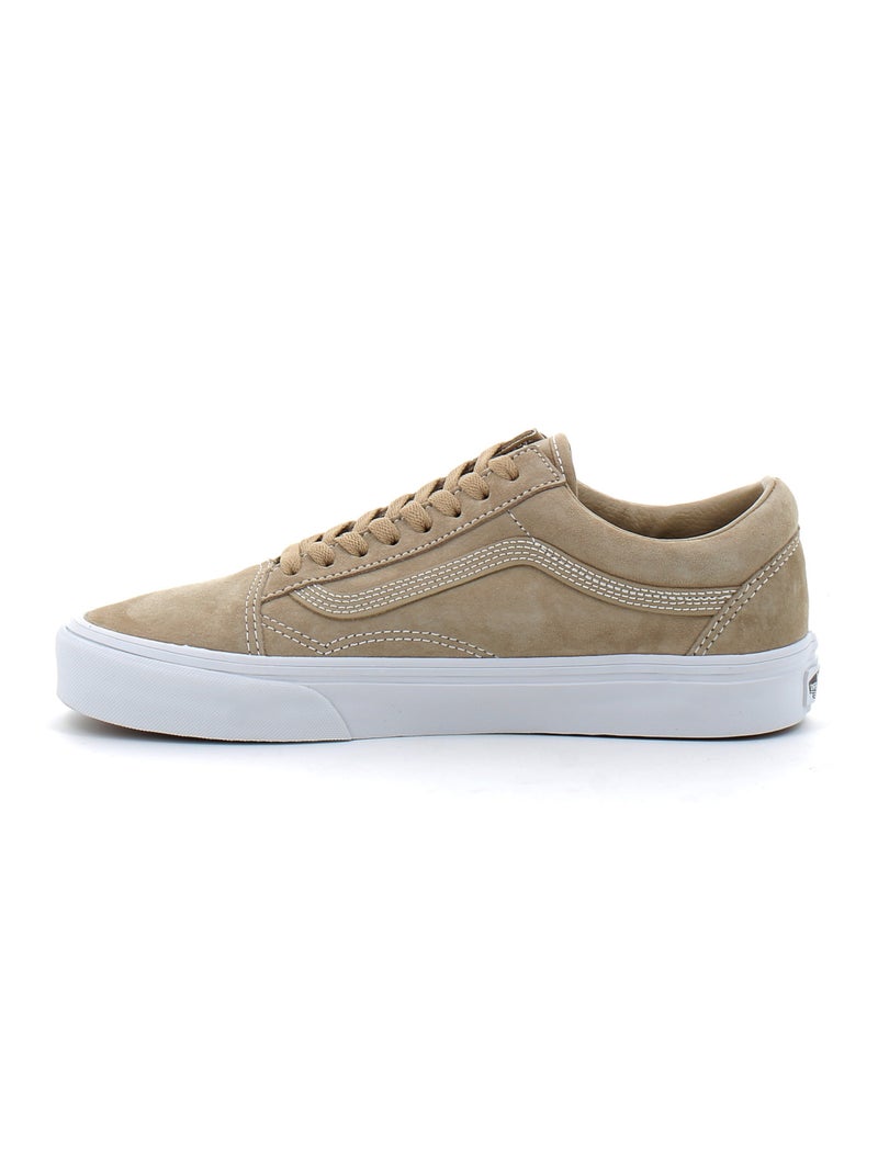 Chaussures Basses à Lacets en Daim Pour Adulte Old Skool Beige - Kiabi