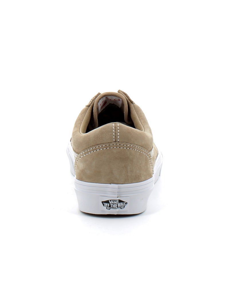 Chaussures Basses à Lacets en Daim Pour Adulte Old Skool Beige - Kiabi