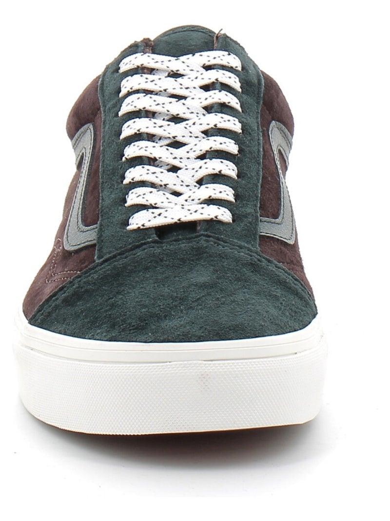 Chaussures Basses à Lacets en Daim Pour Adulte Old Skool Vert - Kiabi