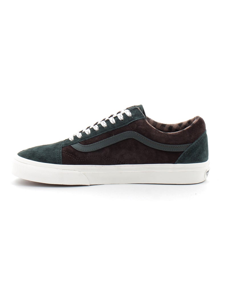 Chaussures Basses à Lacets en Daim Pour Adulte Old Skool Vert - Kiabi